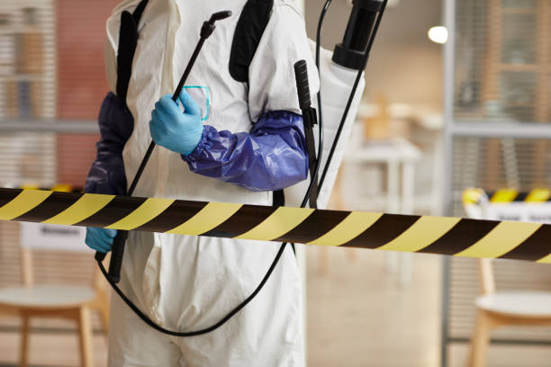 Professional Blood Cleanup technician working in Fairfield, NC